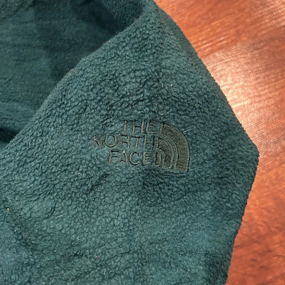 Vintage The North Face Fleece 1/4 Zip Green Pullover Men's Size Medium USA Made